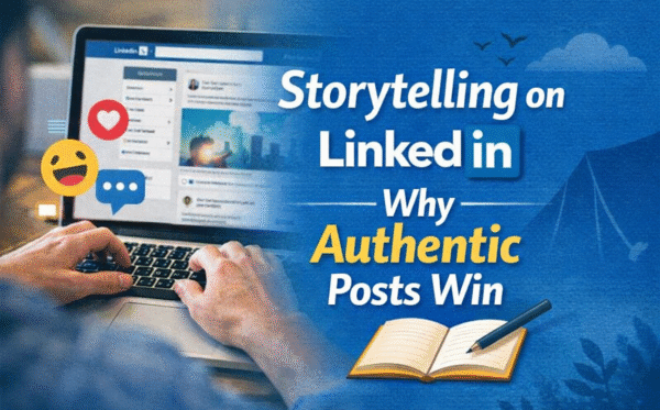 Storytelling on Linked in Authentic posts win Storytelling on Linked in Authentic posts win