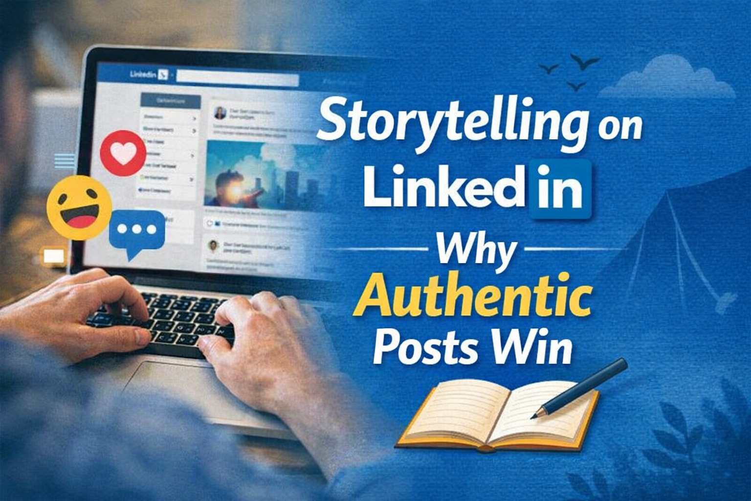 Storytelling on Linked in Authentic posts win